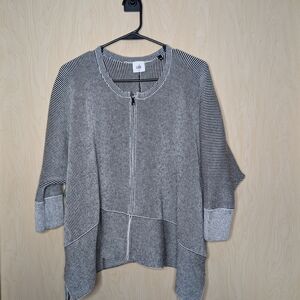 Black & White Oversized Cabi Cardigan Perfect For Layering For A Modern Look